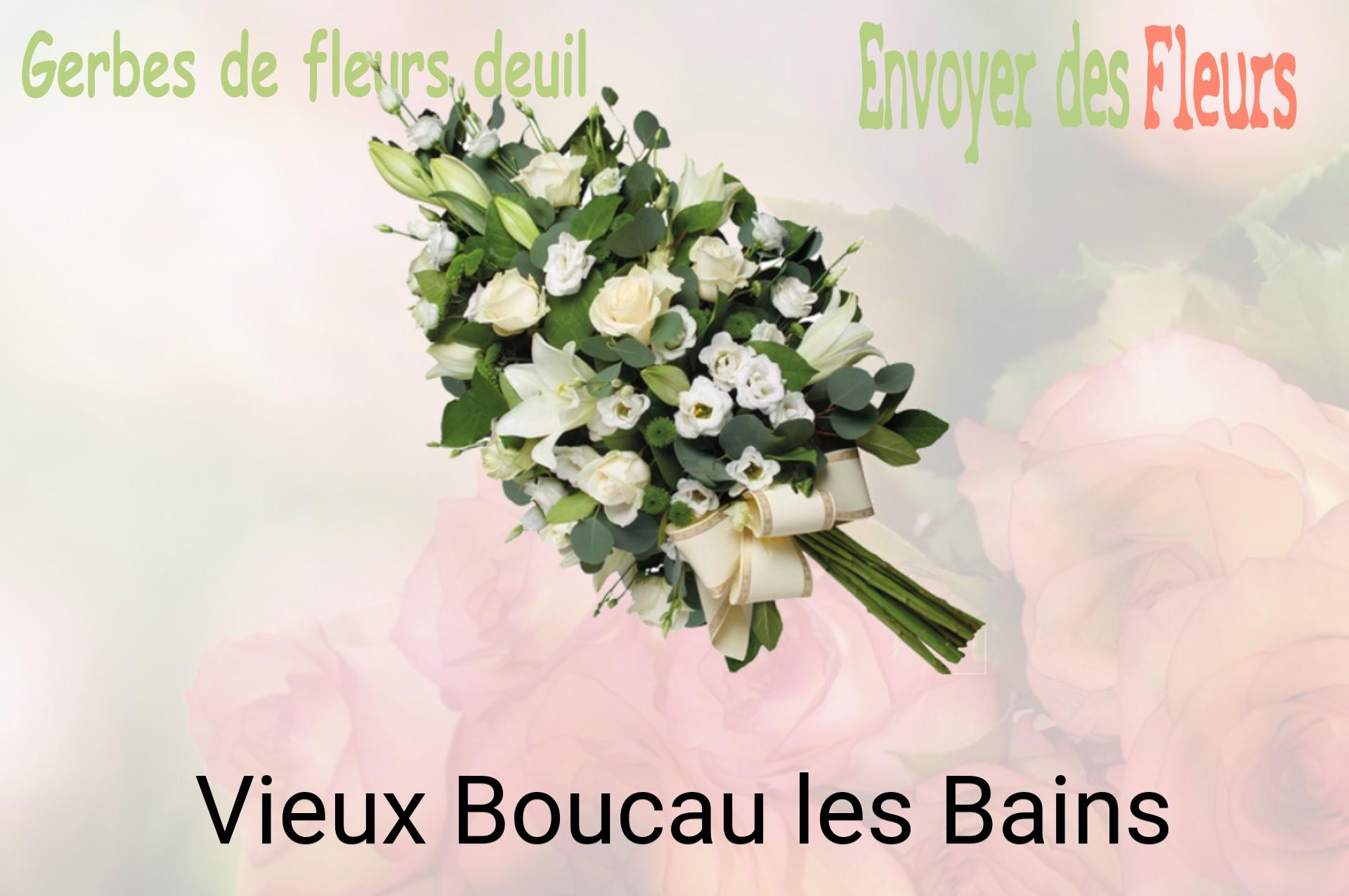 Gerbe de fleurs de deuil livrée à Vieux-Boucau-les-Bains